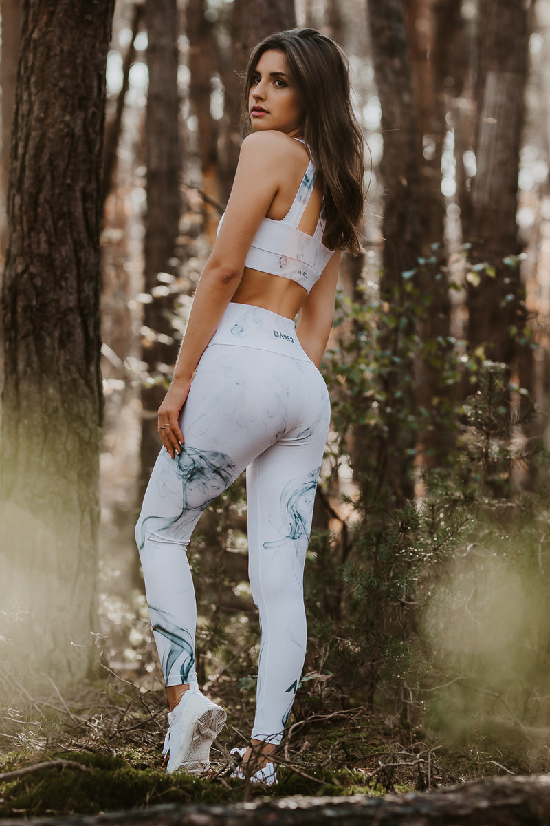 High waisted white tights - Legging blanc taille haute