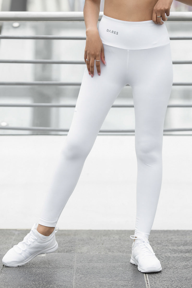 Pure White High-Waisted Tights